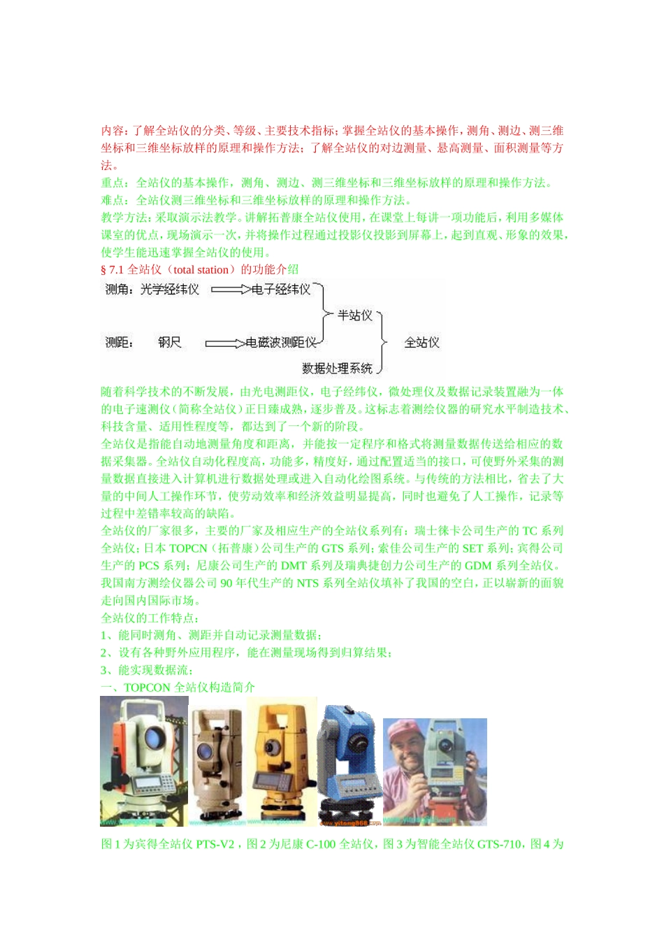 全站仪简要说明_第1页