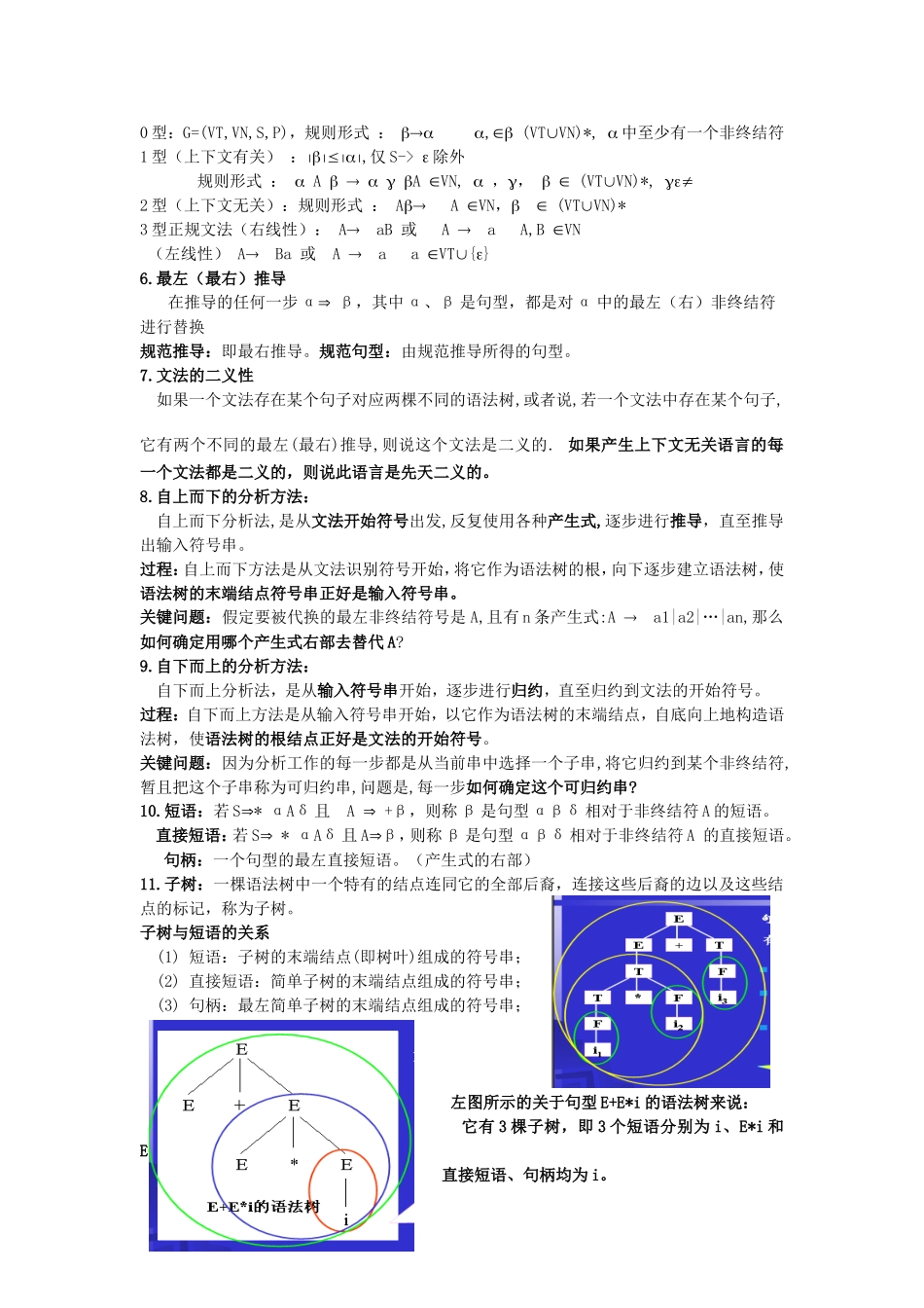 全套编译原理复习与期末必考试题_第2页
