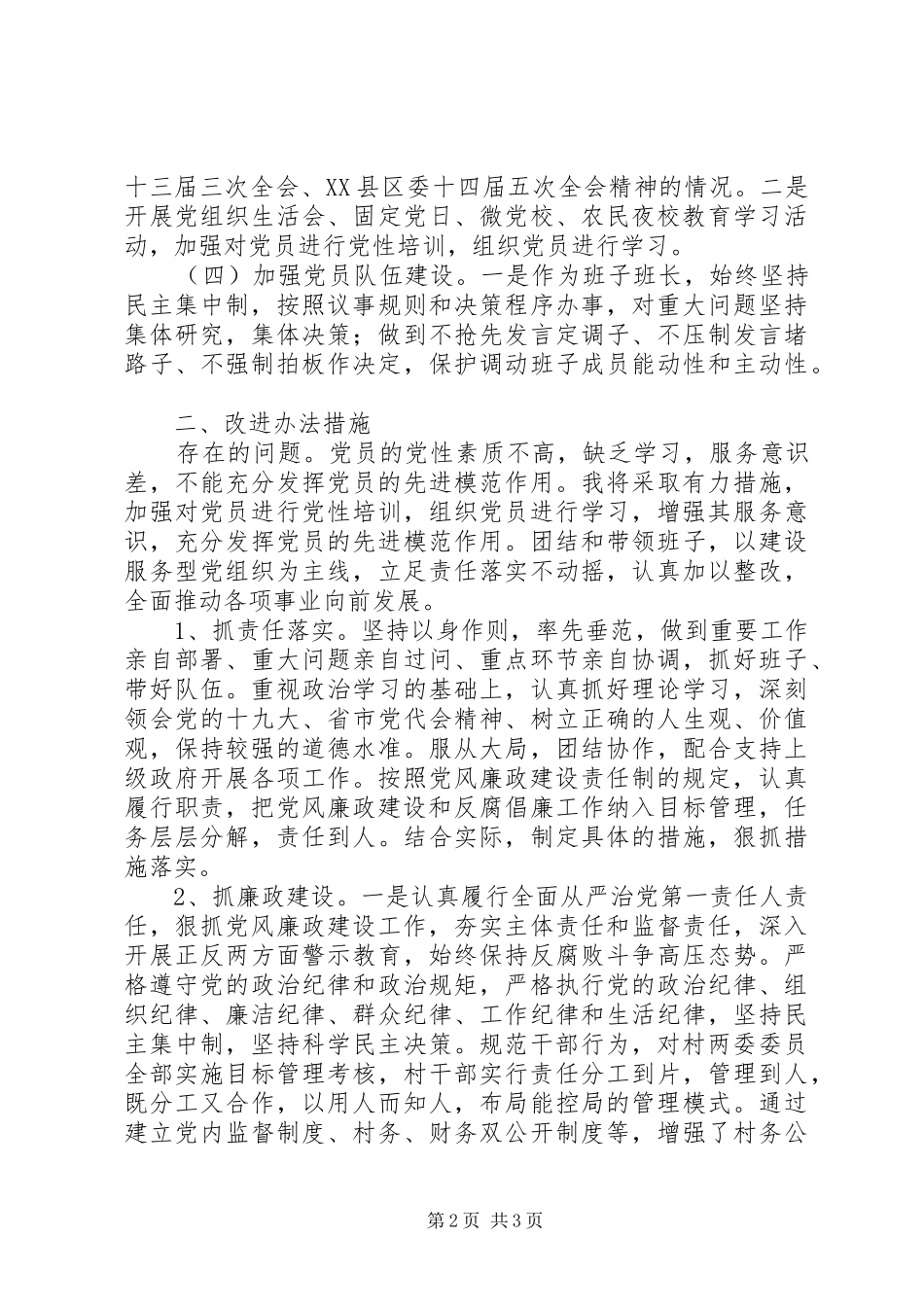 党组织书记抓党建工作述职报告_第2页
