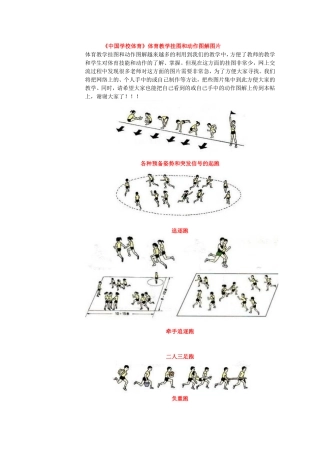 体育教学挂图和动作图解图片