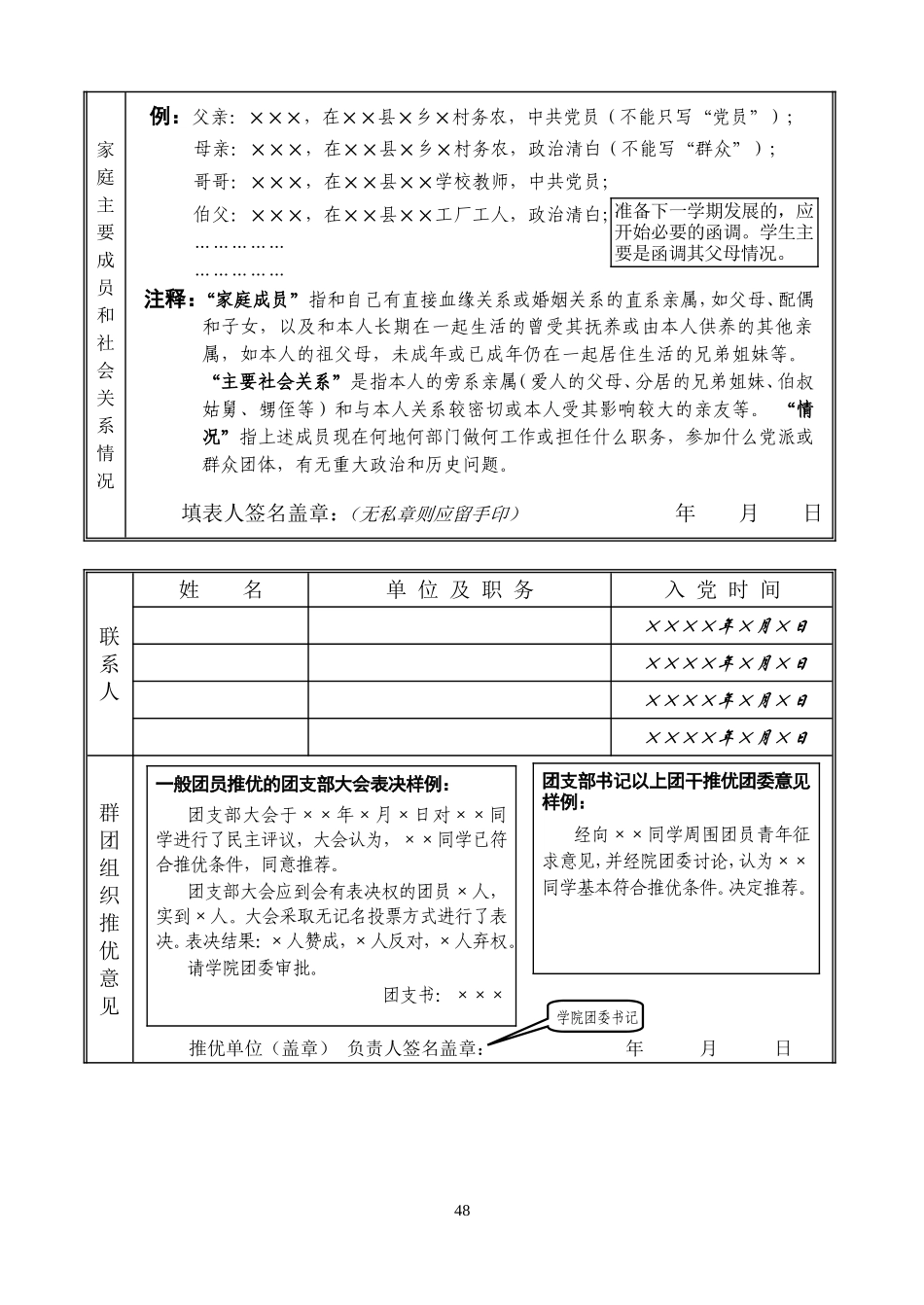 入党积极分子考察表样例_第3页