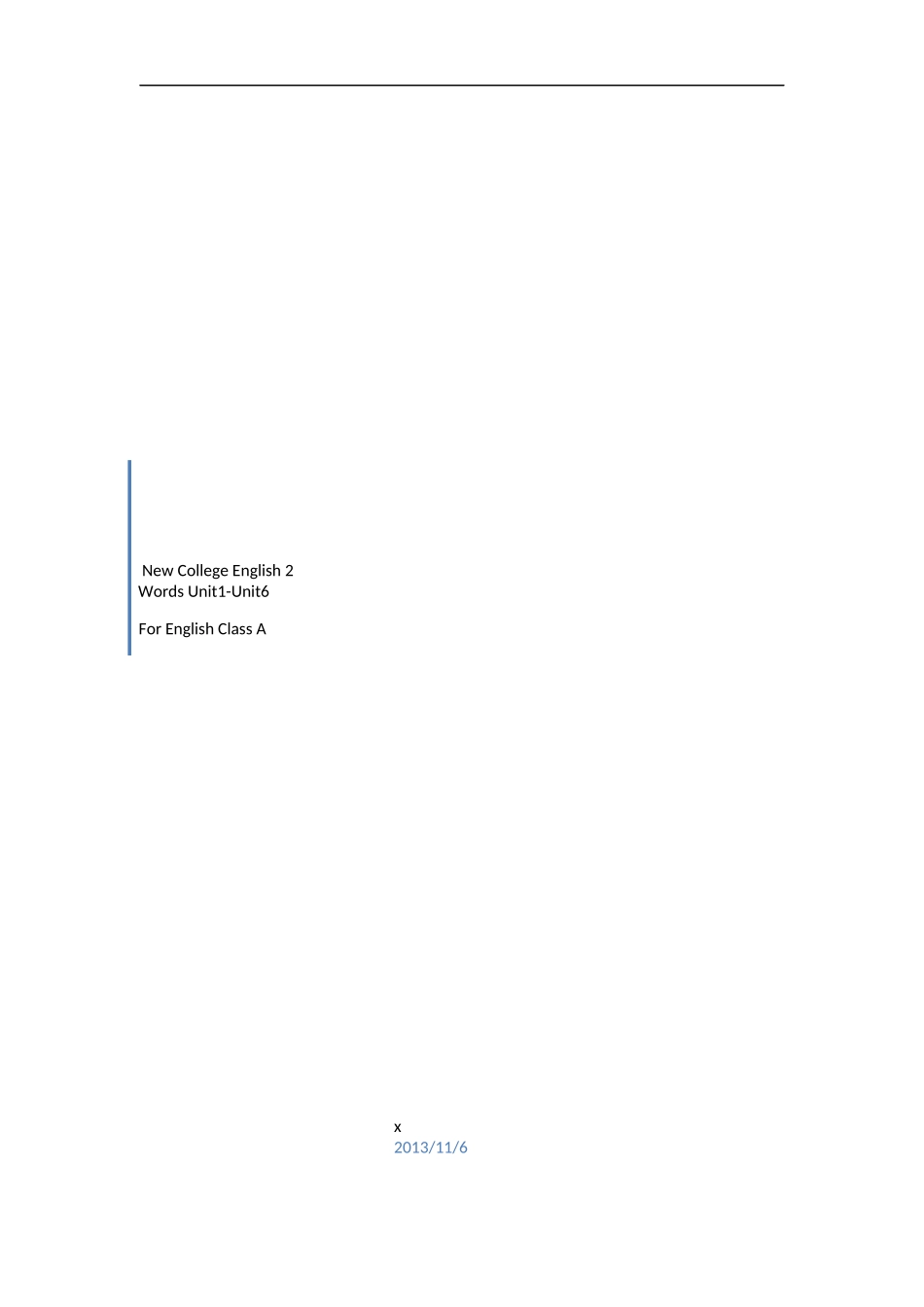 全新版大学英语(第二版)综合教程-2-学生用书-单词表-Unit1-Unit6_第1页