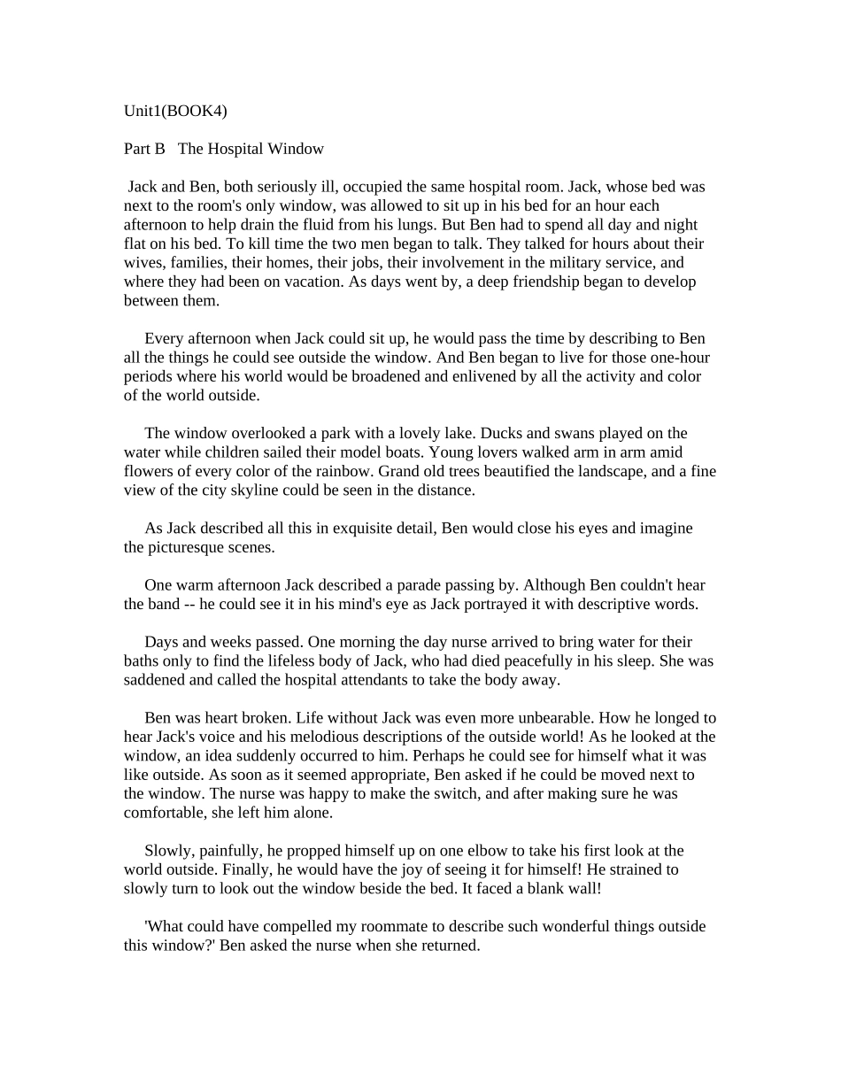 全新版大学英语听说教程4原文_第1页