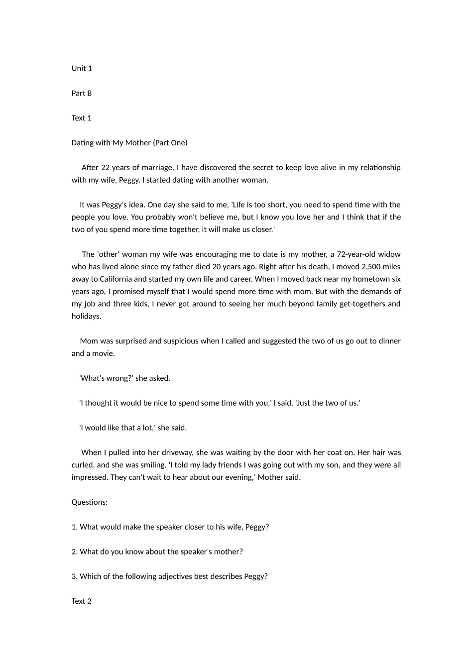 全新版大学英语听说教程第三册听力原文及答案_第1页