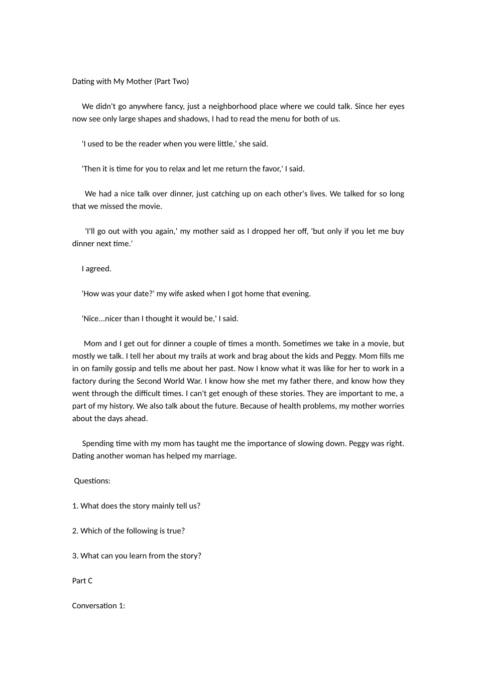 全新版大学英语听说教程第三册听力原文及答案_第2页