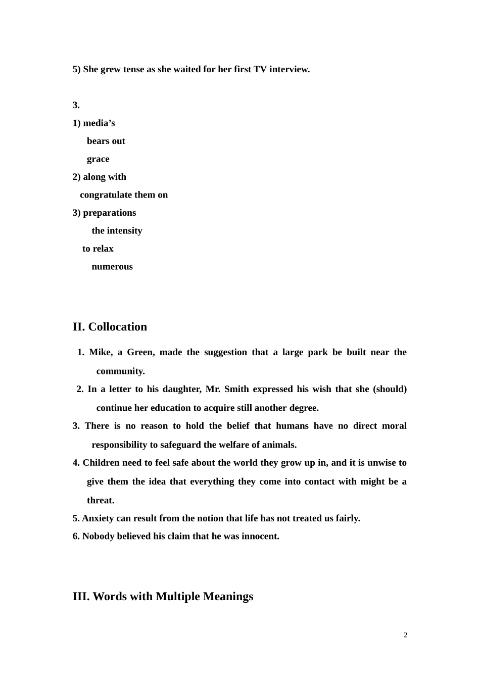 全新版大学英语综合教程(2)-Units-5-8-课后练习答案_第2页