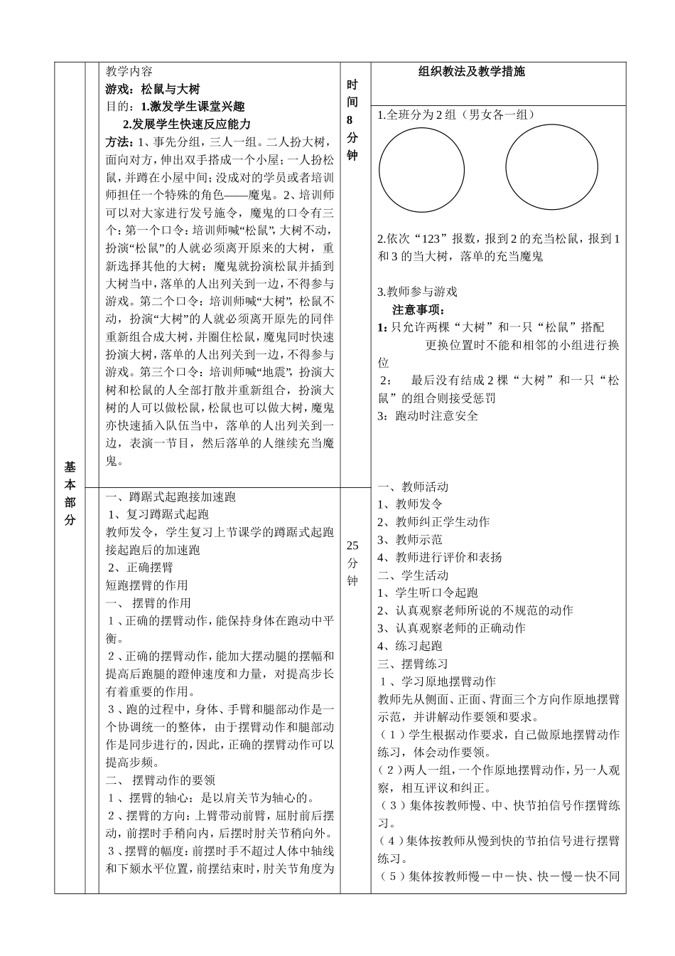 体育课教案模板_第2页