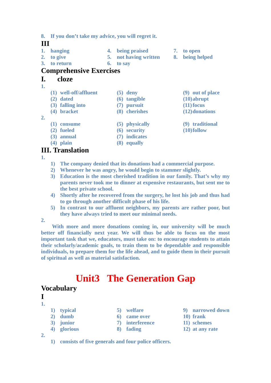 全新版大学英语综合教程2(第二版)课后解答_第3页