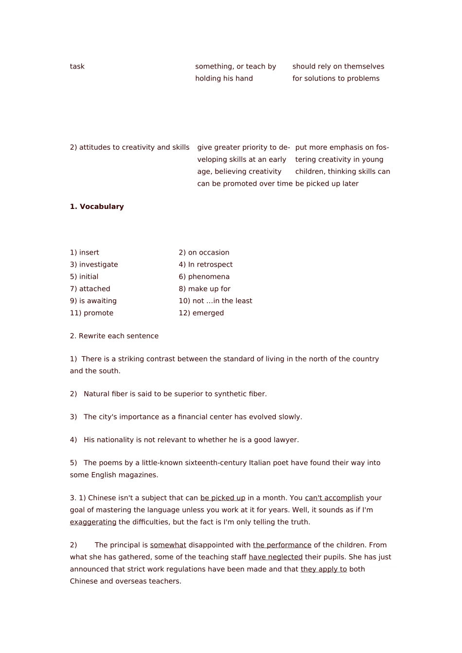 全新版大学英语-综合教程-2-答案_第3页