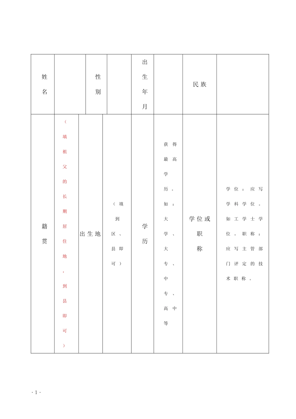 入党积极分子培养考察登记表(同名12936)_第3页