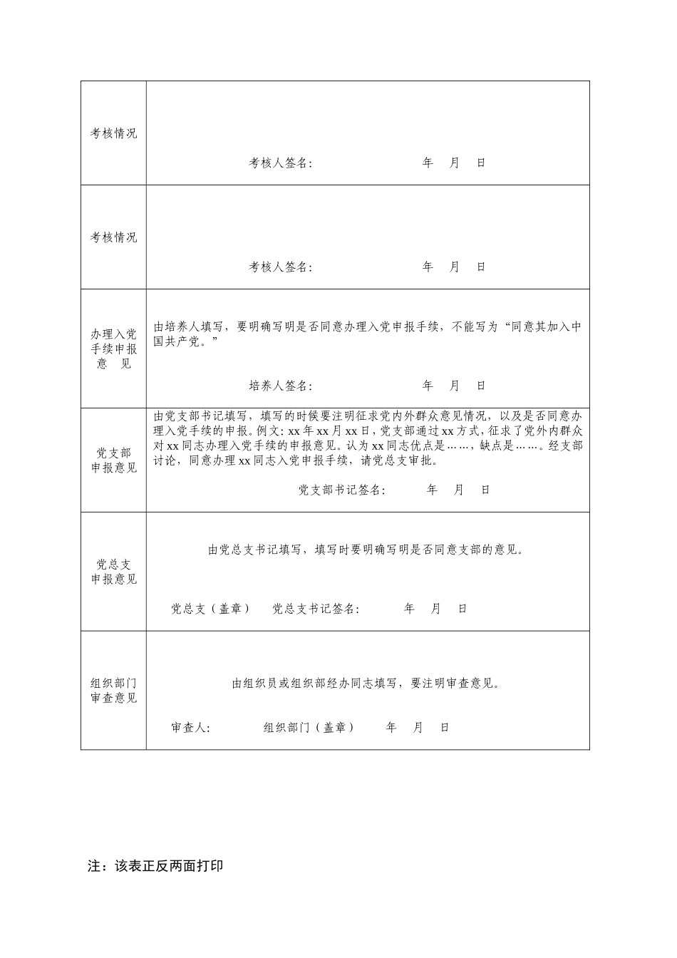 入党相关材料填写样本_第3页