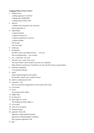 全新版大学英语综合教程第二册-Unit1-语言点