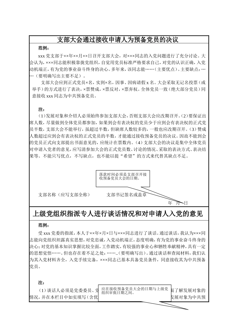 入党志愿书表格范文_第2页