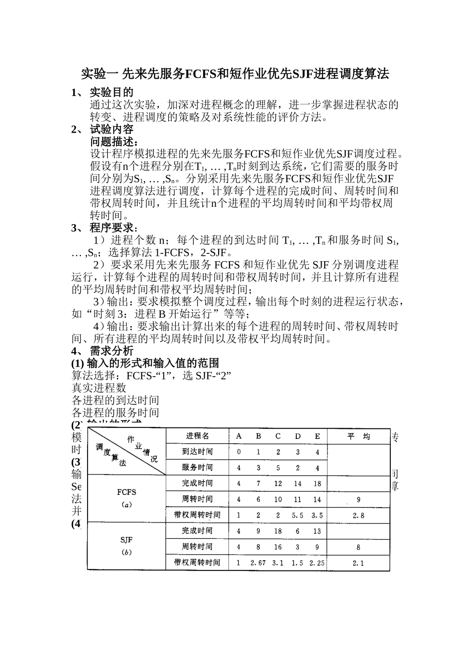先来先服务FCFS和短作业优先SJF进程调度算法_第2页