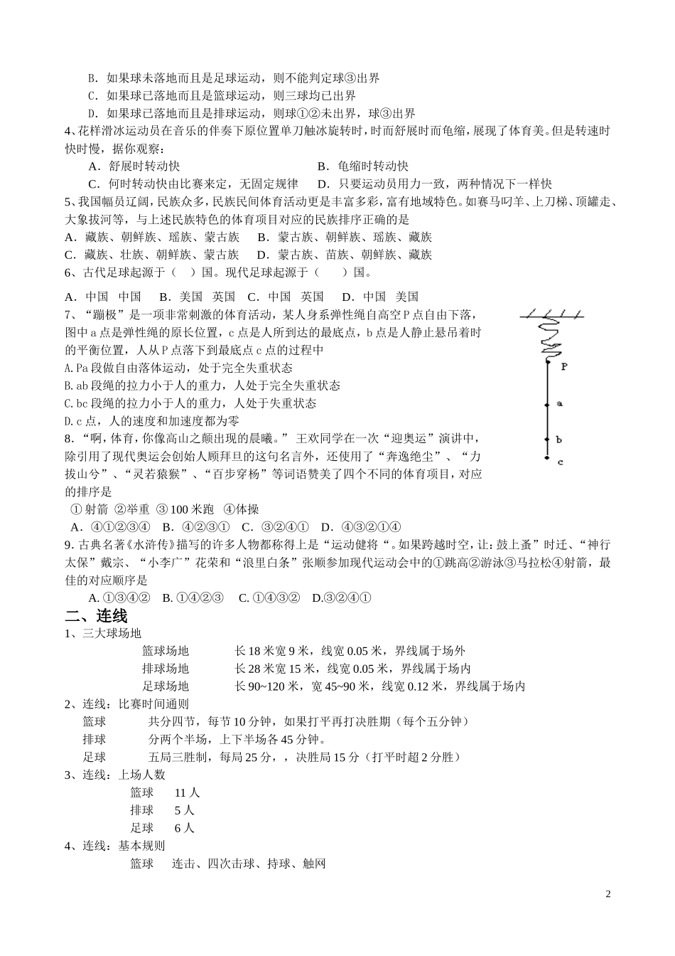 体育文化知识专题_第2页