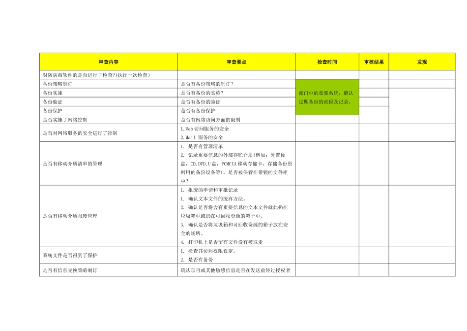 信息安全内审checklist_第3页