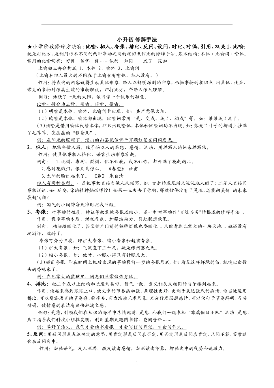 修辞手法的讲解_第1页