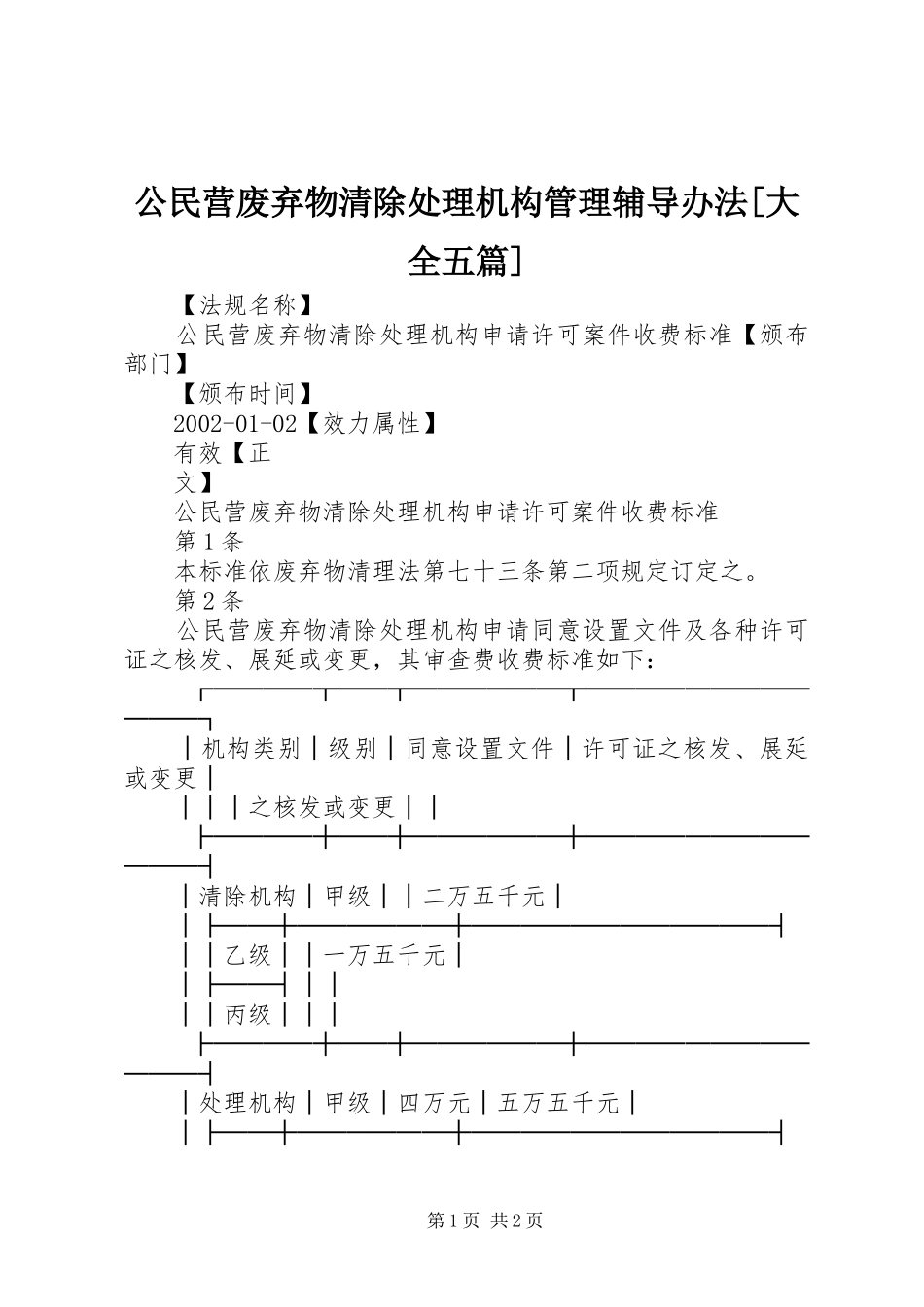 公民营废弃物清除处理机构管理辅导办法大全五篇_第1页