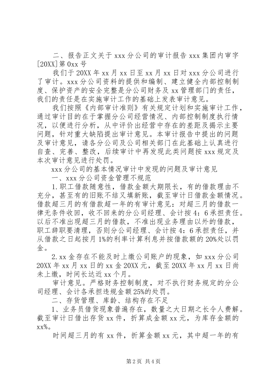公司财务审计报告共篇_第2页