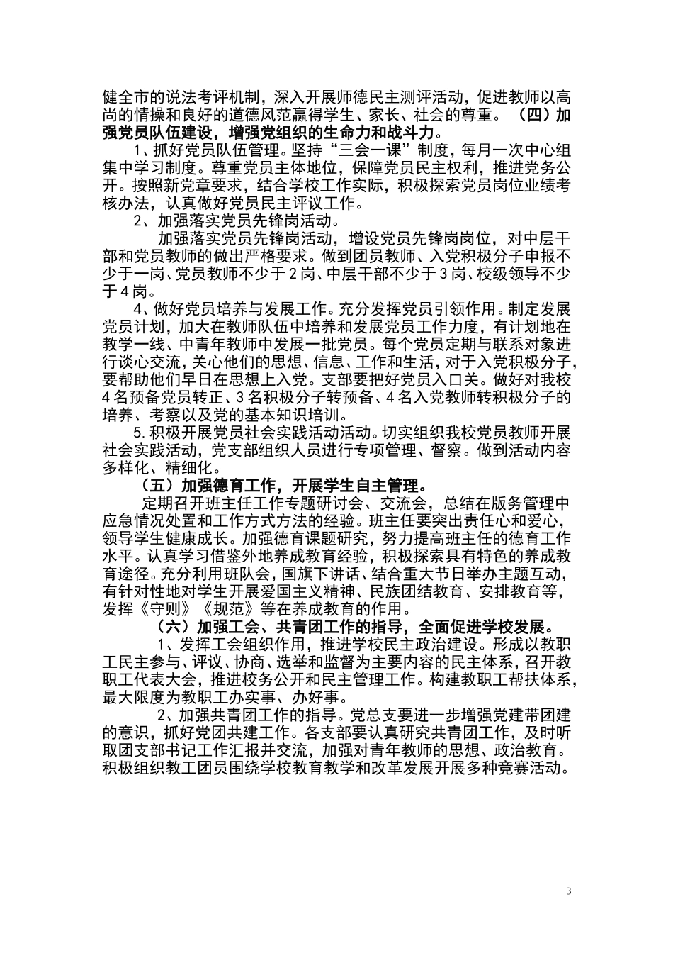 伊宁市第十七小学党支部工作计划_第3页