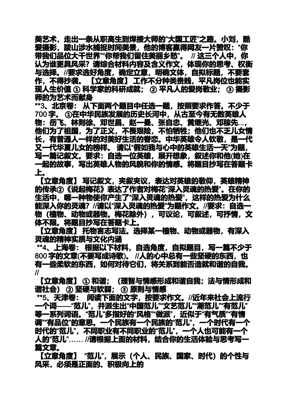 优秀高考作文600字要点评_第2页