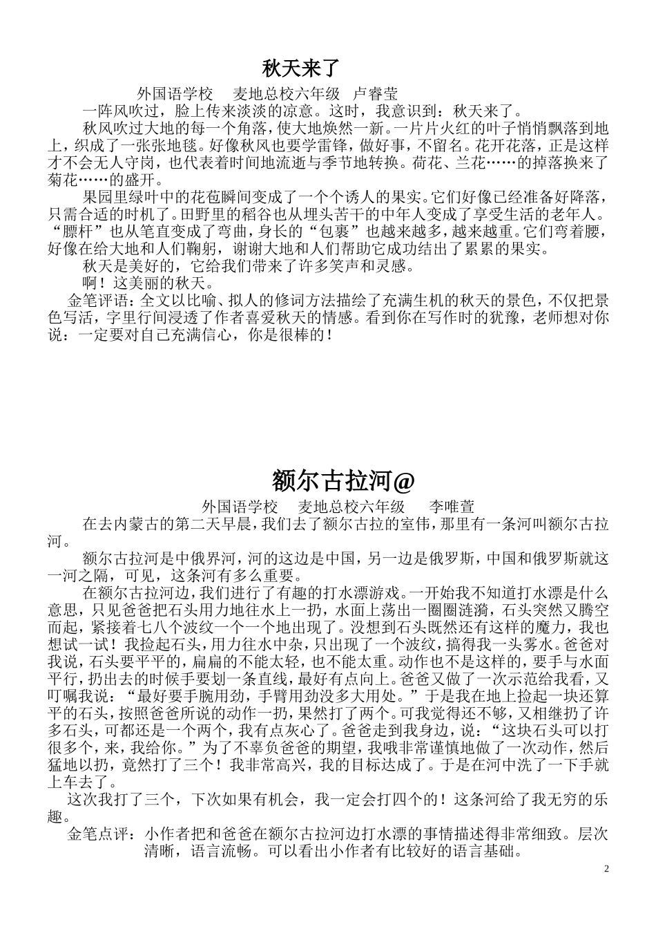 优秀作文打印帮我带回来_第2页