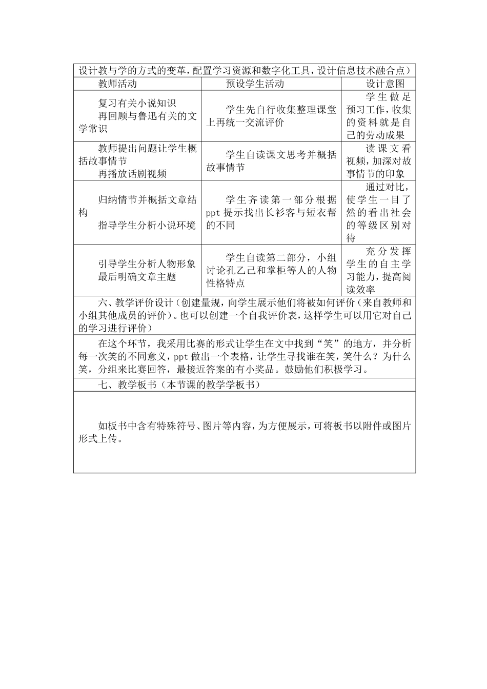 信息技术应用成果(教学设计方案)——语文_第2页