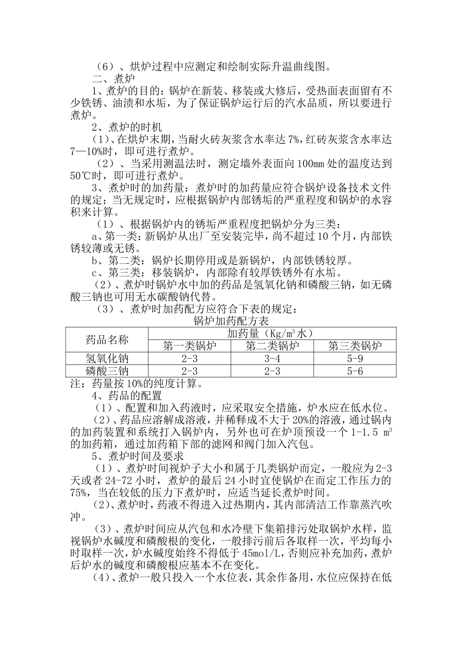 余热锅炉烘炉、煮炉方案_第2页