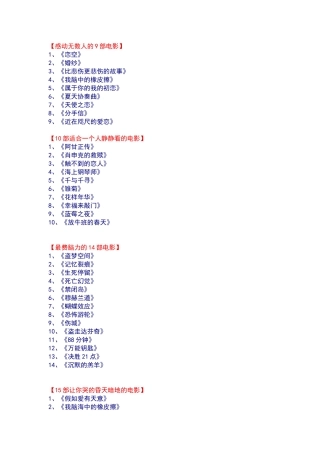 值得看的电影