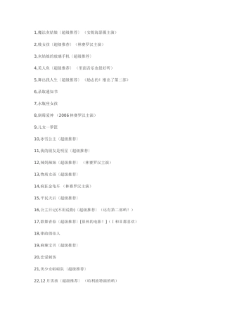 值得看的英文电影