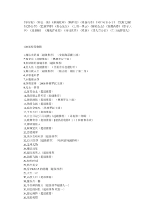 值得一看的英文电影
