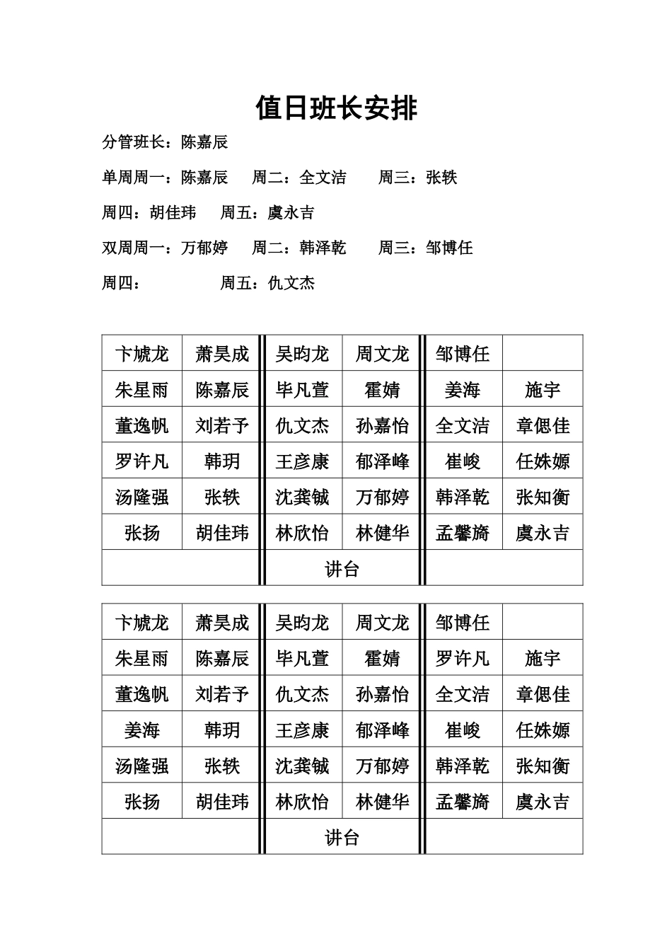 值日班长工作制度_第2页