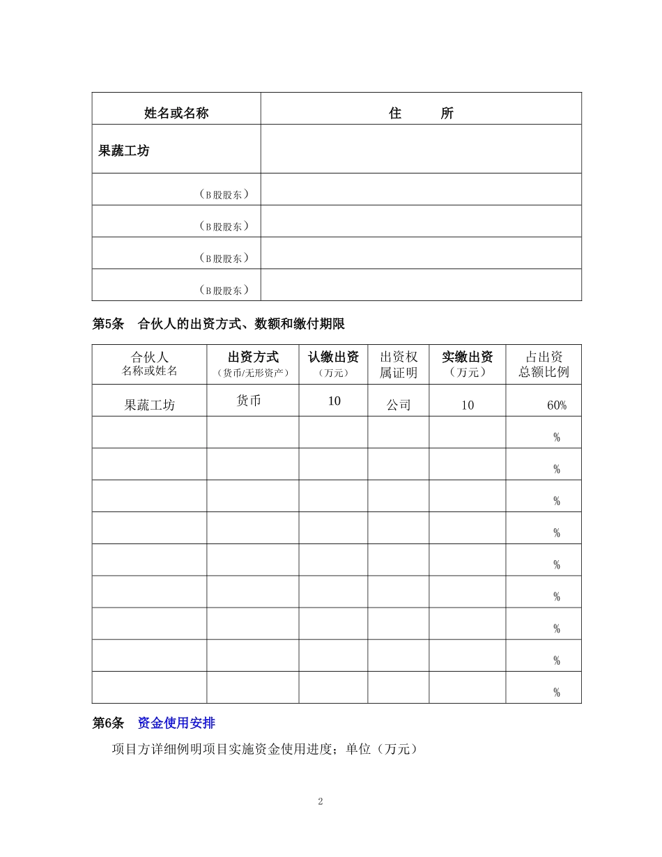 众筹合伙协议_第3页