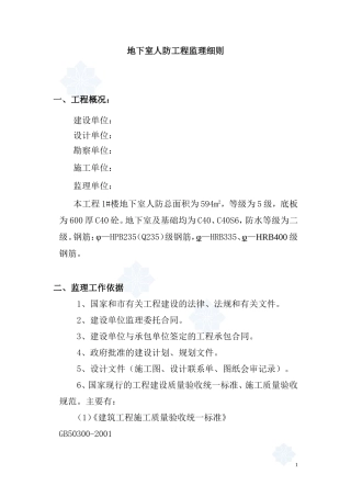 住宅人防工程监理细则-secret