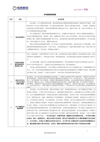 优胜教育学习顾问百问百答