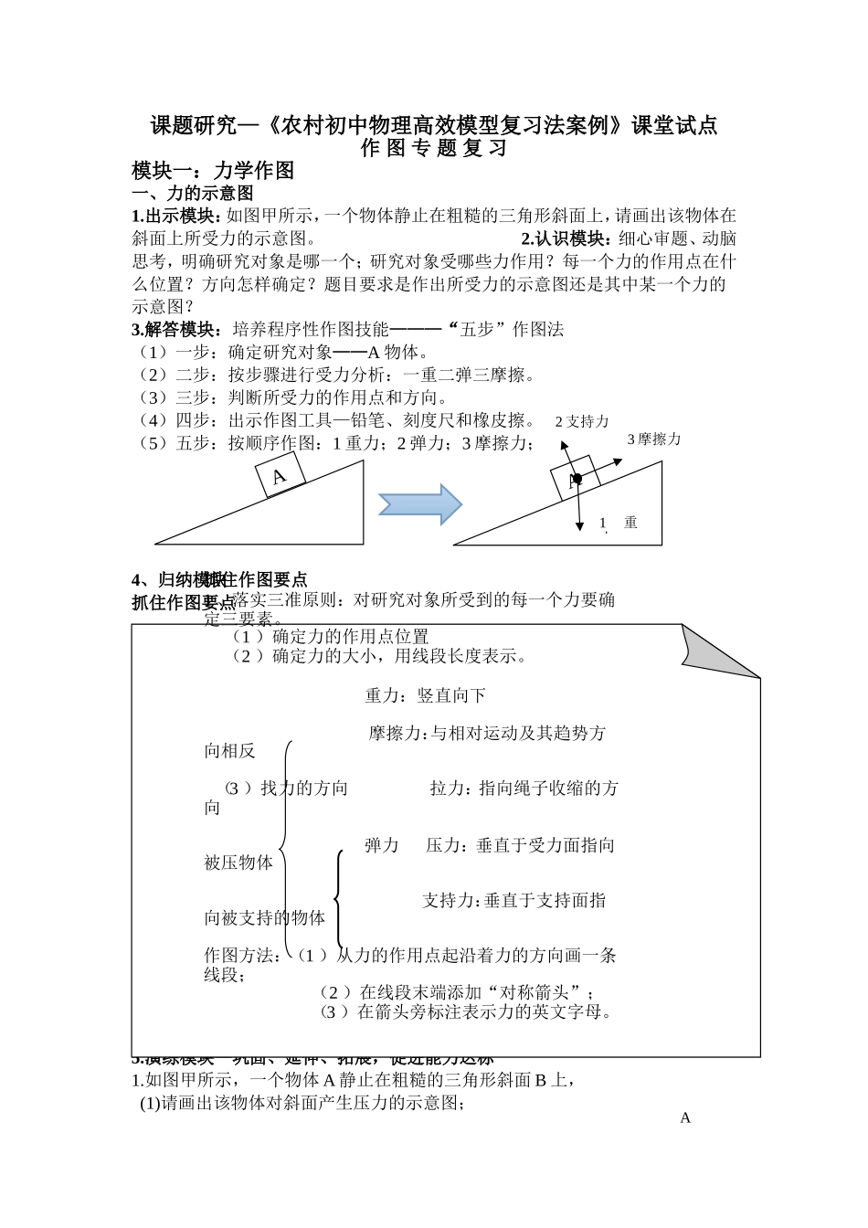 作图专题复习之力学作图-(修改版)_第1页