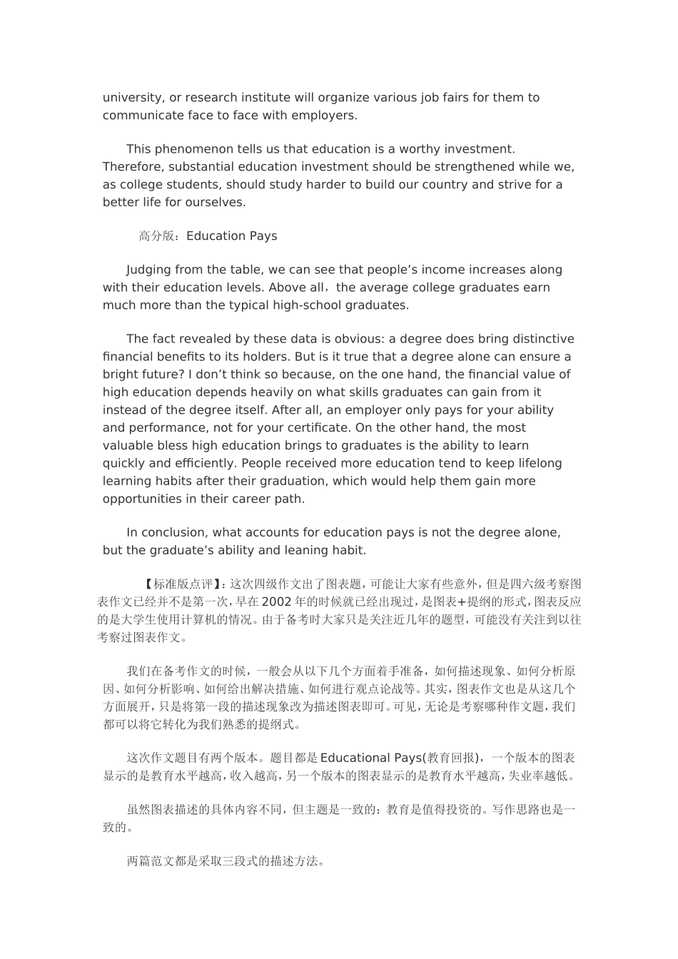 作文--2012年12月英语四级真题参考答案解析_第2页