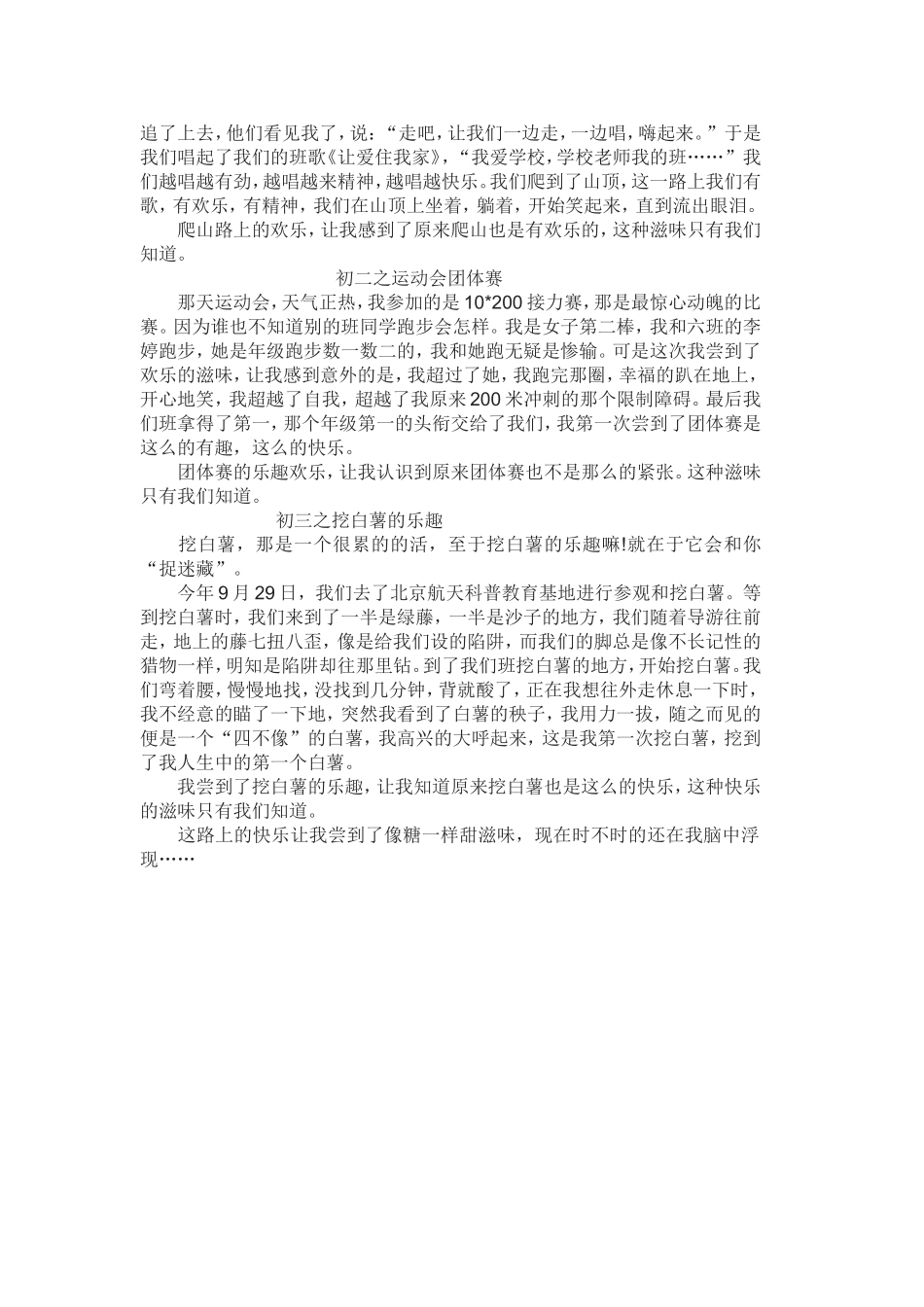 作文-路上的欢乐_第2页