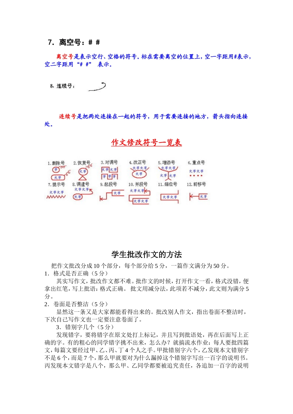 作文修改符号大全_第2页