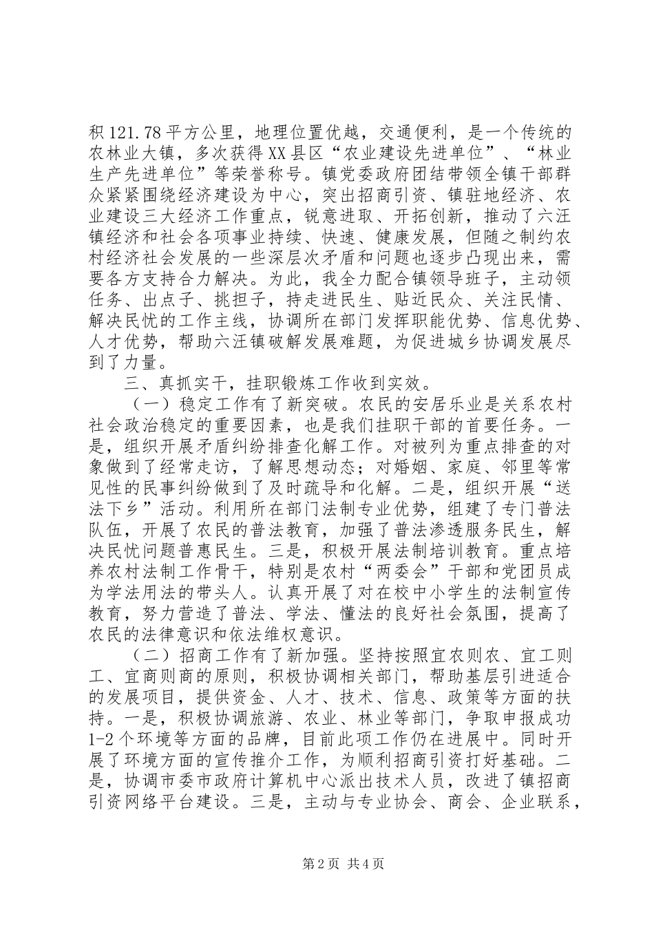 挂职干部年度考核个人总结_第2页