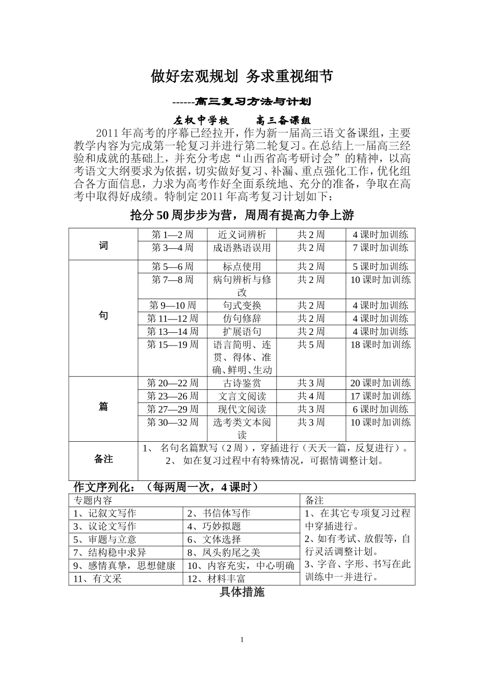 做好宏观规划++务求重视细节_第1页