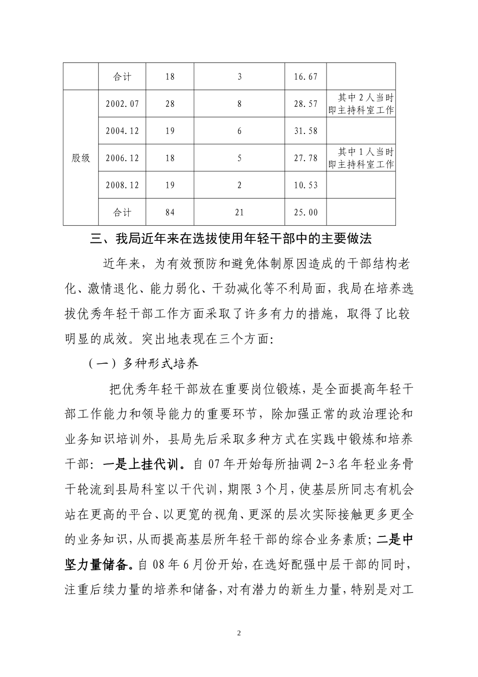 做好培养选拔优秀年轻干部工作的调研报告_第2页