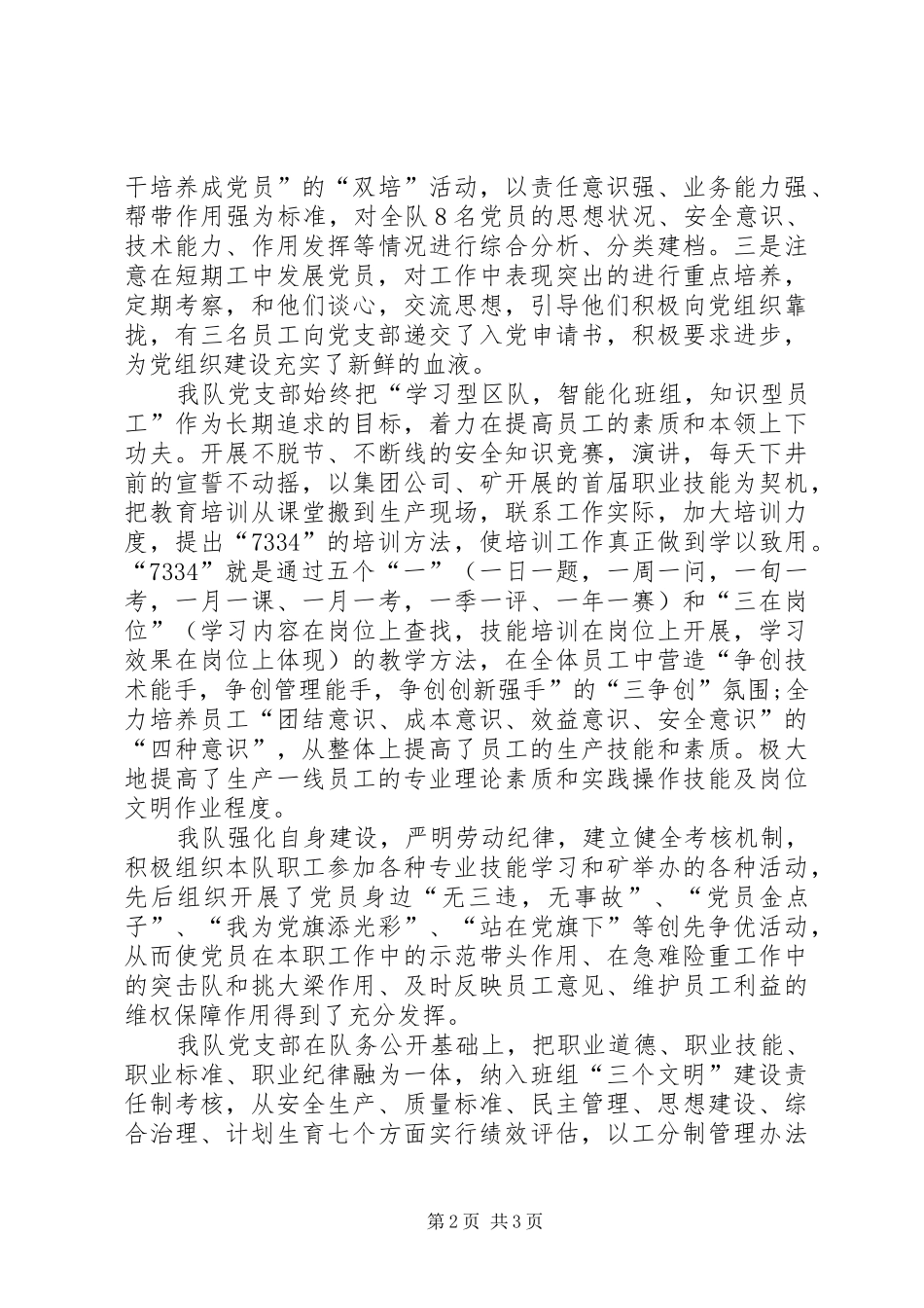 红旗党支部汇报材料局红旗党支部汇报材料_第2页
