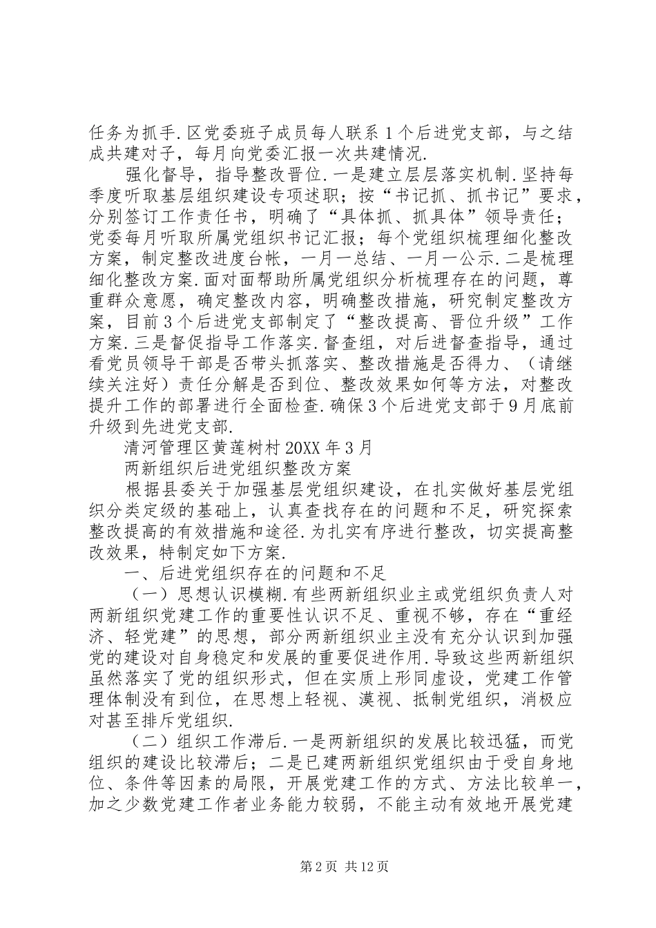 后进党组织整改措施后进党支部整顿措施_第2页