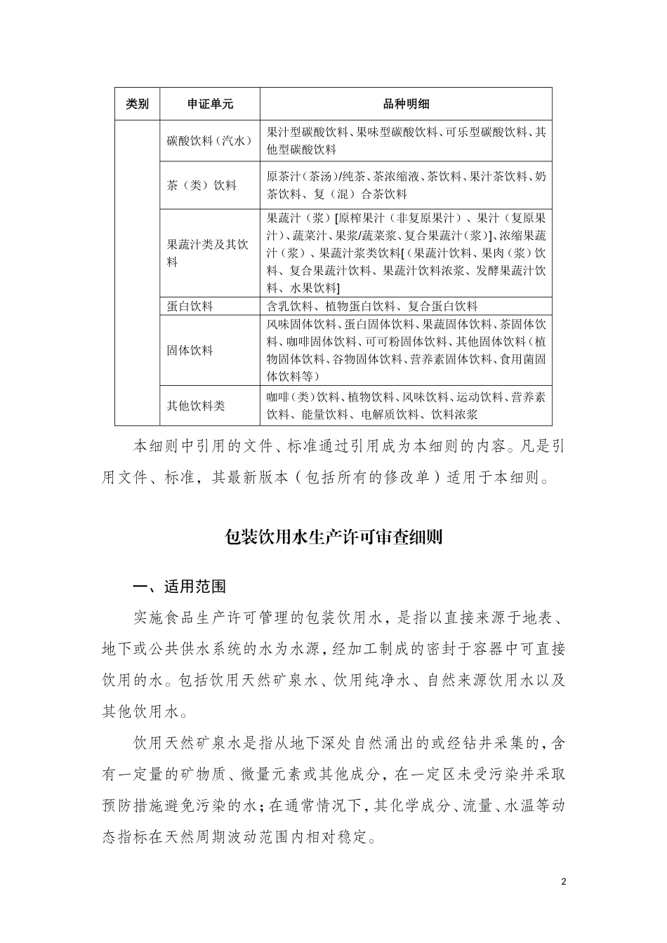 包装饮用水生产许可审查细则_第2页