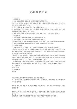 办理烟酒许可