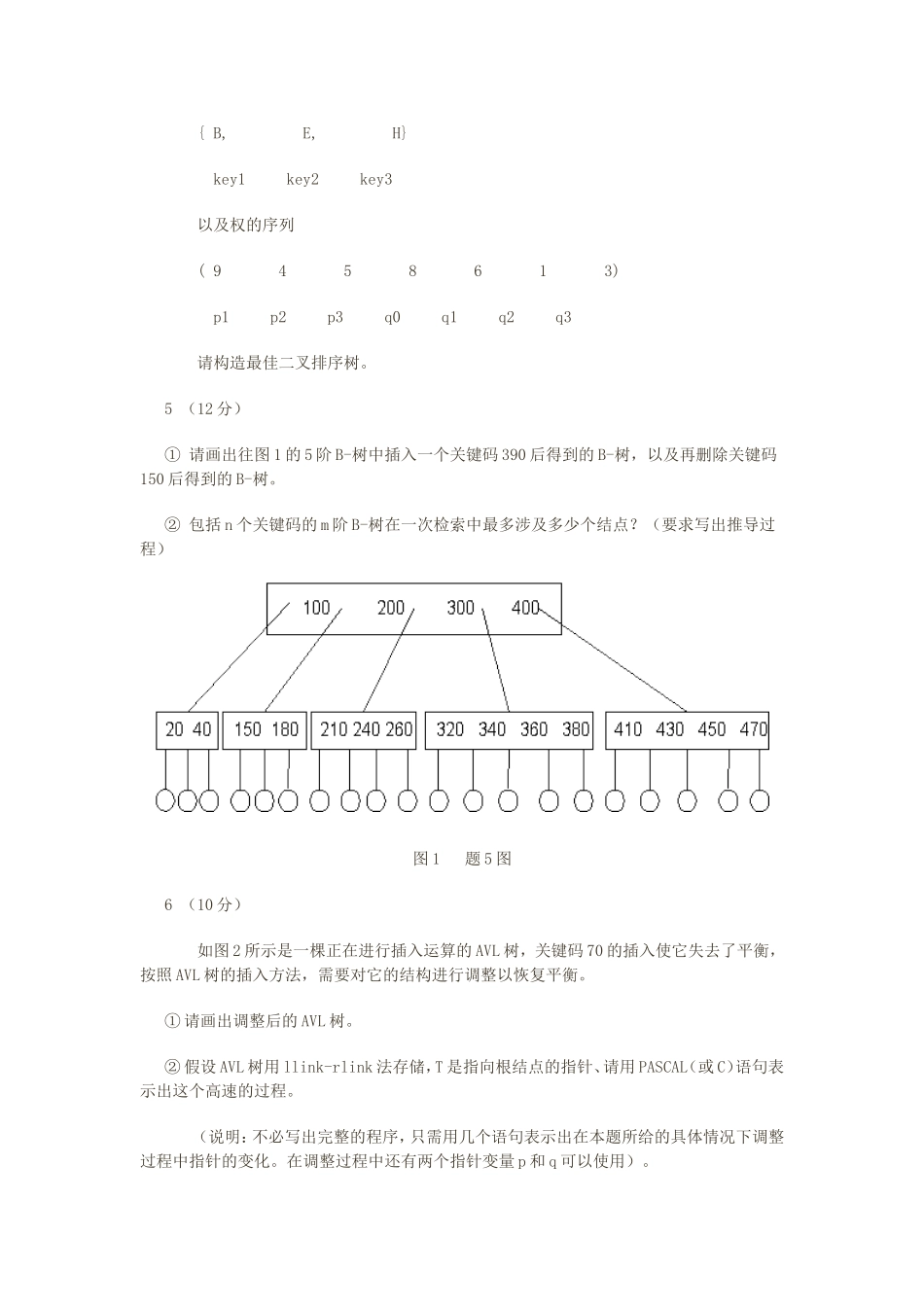 北京大学1997硕士入学数据结构试题_第2页