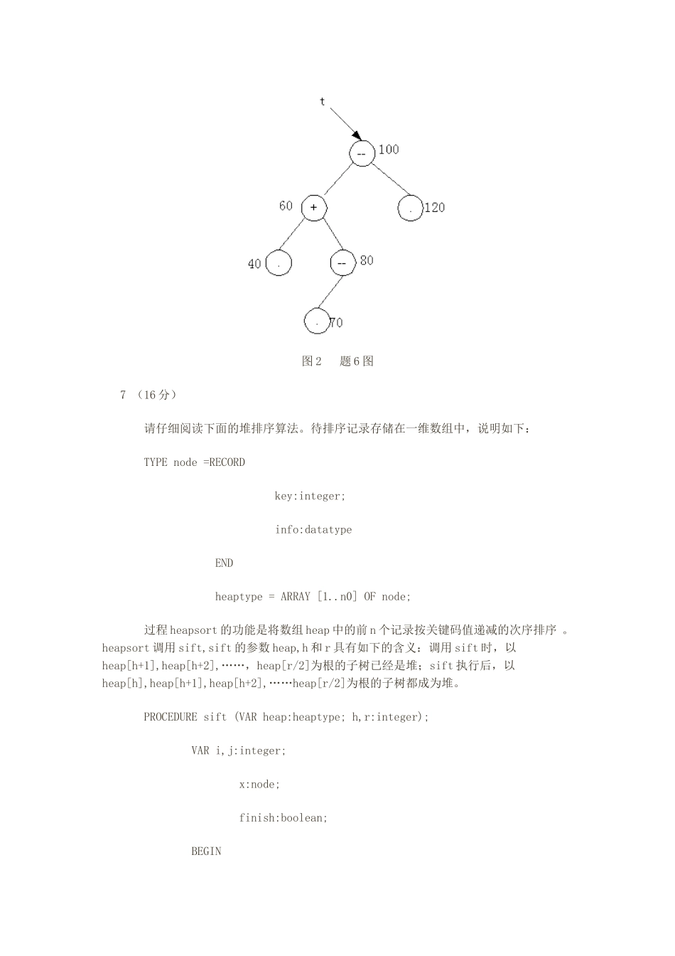 北京大学1997硕士入学数据结构试题_第3页