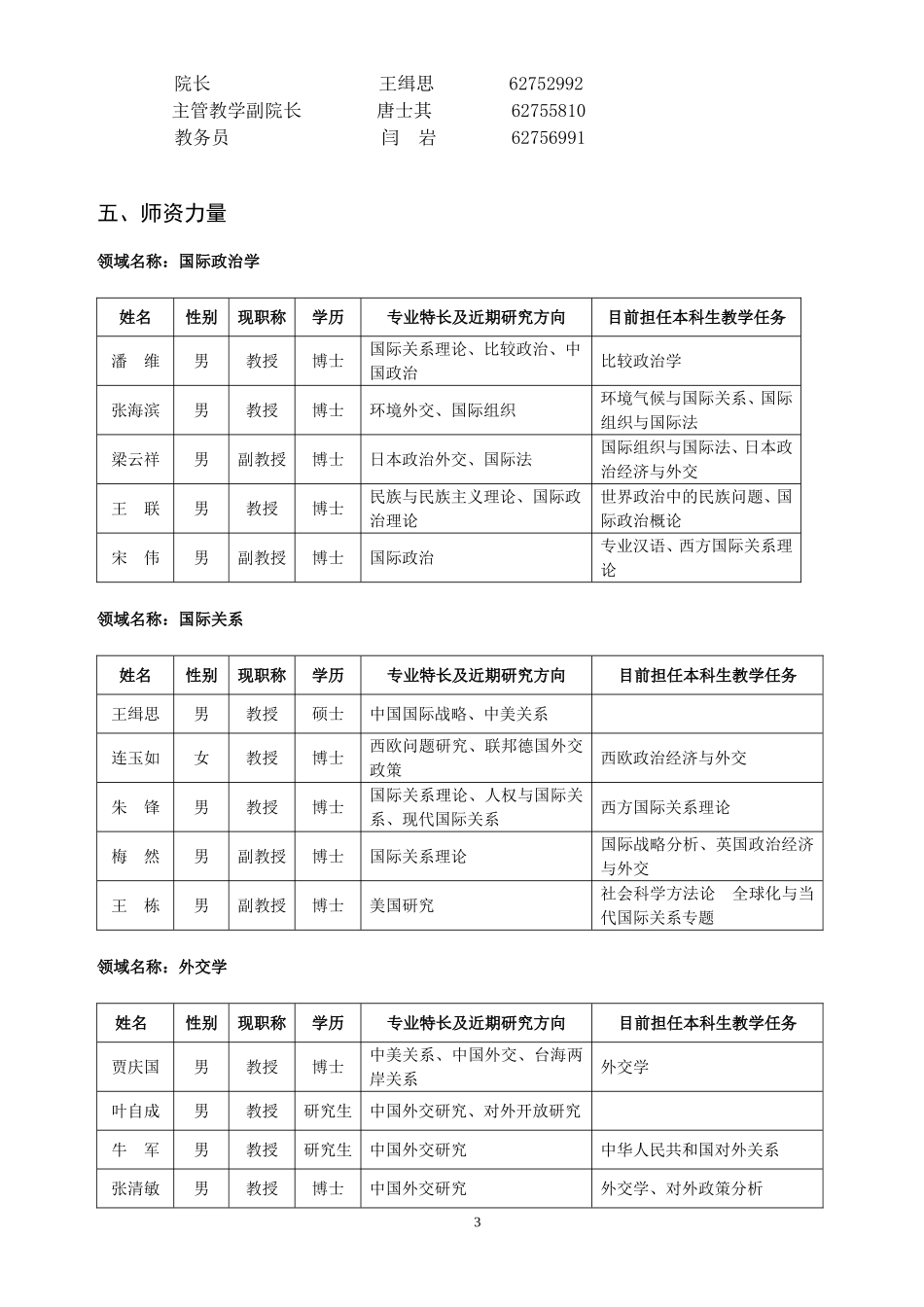 北京大学国际关系学院2013教学计划_第3页