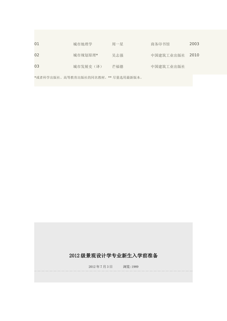 北京大学景观学院2012级景观设计学专业新生入学前准备_第2页